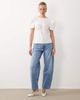 ASOS LUXE ASOS LUXE crochet embellished flower T-shirt in white - 3
