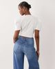 ASOS LUXE ASOS LUXE cropped T-shirt with metal trim in white - 4