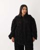 ASOS LUXE ASOS LUXE Curve 3D floral beach shirt in black - 3