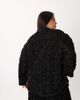 ASOS LUXE ASOS LUXE Curve 3D floral beach shirt in black - 4