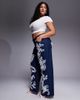 ASOS LUXE ASOS LUXE Curve embellished dream cornelli straight leg jeans in dark wash in dark blue - 3