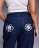 ASOS LUXE ASOS LUXE Curve embellished dream cornelli straight leg jeans in dark wash in dark blue - 4