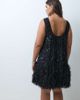 ASOS LUXE ASOS LUXE Curve embellished scoop neck mini dress with faux feather hem in black - 3
