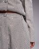 ASOS LUXE ASOS LUXE Curve houndstooth flippy shorts in brown sequins - part of a set - 3