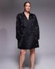 ASOS LUXE ASOS LUXE Curve oversized blazer dress with beaded fringe in black - 1