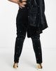 ASOS LUXE ASOS LUXE Curve pearl velvet fitted pants in black - part of a set - 3