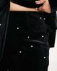 ASOS LUXE ASOS LUXE Curve pearl velvet fitted pants in black - part of a set - 4