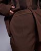 ASOS LUXE ASOS LUXE Curve straight leg pants in brown - part of a set - 3