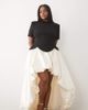 ASOS LUXE ASOS LUXE Curve structured bodice bubble hem dress in black-MULTI - 1