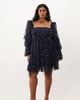 ASOS LUXE ASOS LUXE Curve tulle baby doll dress with faux-pearl embellishment in navy - 1