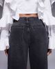 ASOS LUXE ASOS LUXE denim barrel jeans with adjustable cuffs in black wash - 4