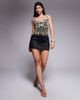 ASOS LUXE ASOS LUXE faux pearl embellished top in black-Multi - 2