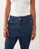 ASOS LUXE ASOS LUXE heart belt loop pique denim skinny jeans in blue - 3