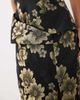 ASOS LUXE ASOS LUXE jacquard midi dress in black and gold jacquard-Multi - 3