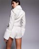 ASOS LUXE ASOS LUXE jacquard shorts in cream - part of a set-White - 2