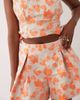 ASOS LUXE ASOS LUXE jacquard shorts in orange - part of a set-Multi - 3
