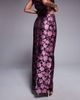ASOS LUXE ASOS LUXE jacquard tailored skirt with split back in pink floral - part of a set-Multi - 3