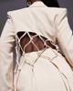 ASOS LUXE ASOS LUXE macrame blazer in stone - part of a set-Neutral - 3