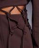 ASOS LUXE ASOS LUXE macrame tailored blazer in chocolate - part of a set-Brown - 3