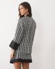 ASOS LUXE ASOS LUXE oversized tailored jacket in oversize dogtooth with chain detail in mono-MULTI - 4