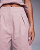 ASOS LUXE ASOS LUXE pearl embellished cotton twill barrel pants in pink - part of a set - 4