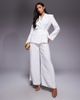 ASOS LUXE ASOS LUXE pleated summer pants in white - part of a set - 1