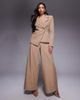 ASOS LUXE ASOS LUXE premium side seam detail blazer in tan - part of a set-Brown - 2