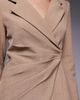 ASOS LUXE ASOS LUXE premium side seam detail blazer in tan - part of a set-Brown - 3
