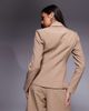 ASOS LUXE ASOS LUXE premium side seam detail blazer in tan - part of a set-Brown - 4