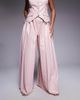 ASOS LUXE ASOS LUXE PU pleated pants in dusky pink - part of a set - 1