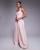 ASOS LUXE ASOS LUXE PU pleated pants in dusky pink - part of a set - 2