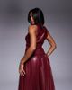 ASOS LUXE ASOS LUXE PU vest in dark cherry - part of a set-Red - 2