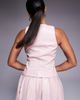 ASOS LUXE ASOS LUXE PU vest in dusky pink - part of a set - 4