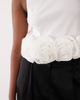 ASOS LUXE ASOS LUXE ruffle detail race tank top in white - 3