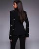 ASOS LUXE ASOS LUXE sculpted embellished blazer in black - part of a set - 2