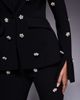 ASOS LUXE ASOS LUXE sculpted embellished blazer in black - part of a set - 4