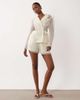 ASOS LUXE ASOS LUXE sheer high rise shorts in white - part of a set - 2