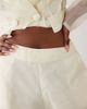 ASOS LUXE ASOS LUXE sheer high rise shorts in white - part of a set - 3