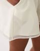 ASOS LUXE ASOS LUXE sheer high rise shorts in white - part of a set - 4