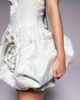 ASOS LUXE ASOS LUXE soft clutch bag in white and blue floral-Multi - 3