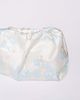 ASOS LUXE ASOS LUXE soft clutch bag in white and blue floral-Multi - 4