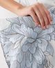 ASOS LUXE ASOS LUXE soft fold over clutch purse in blue jacquard-Multi - 2