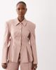 ASOS LUXE ASOS LUXE structured blazer with bow back in pink - part of a set - 1