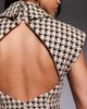 ASOS LUXE ASOS LUXE structured houndstooth vest in chocolate - part of a set-Multi - 2