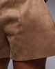 ASOS LUXE ASOS LUXE suedette shorts in brown - part of a set - 3