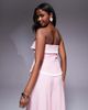 ASOS LUXE ASOS LUXE tailored bandeau vest in pink stripe - part of a set - 3