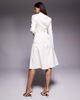ASOS LUXE ASOS LUXE tailored longline shorts in cream - part of a set-White - 4