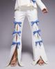 ASOS LUXE ASOS LUXE tailored pants with denim bows in cream - part of a set-White - 2