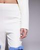 ASOS LUXE ASOS LUXE tailored pants with denim bows in cream - part of a set-White - 3