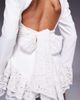 ASOS LUXE ASOS LUXE tailored romper with lace trim detail in white - 4